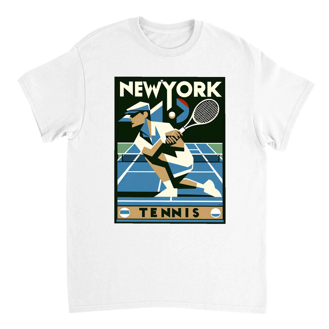 ニューヨークテニスTシャツは、NYCのエネルギーを感じさせるデザインで、テニス愛好者とファッション好きの両方に最適です。