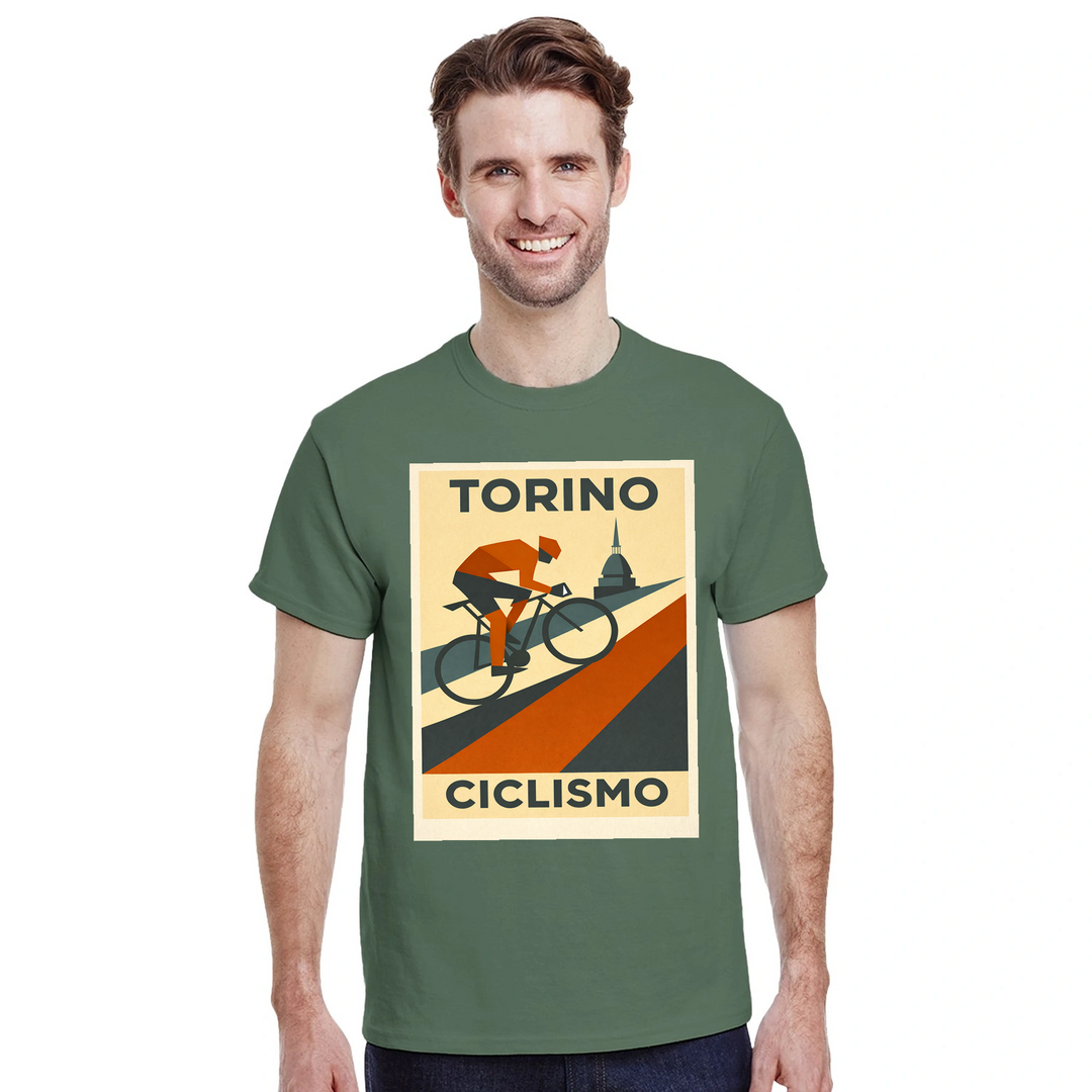 T-shirt love Turin Italy Cycling T shirt unique tee stylish design scenic routes perfect enthusiast passion beautiful city sizes available M L XL XXL