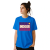 Camiseta de ténis indoor, perfeita para entusiastas do desporto, feita em algodão durável e confortável
