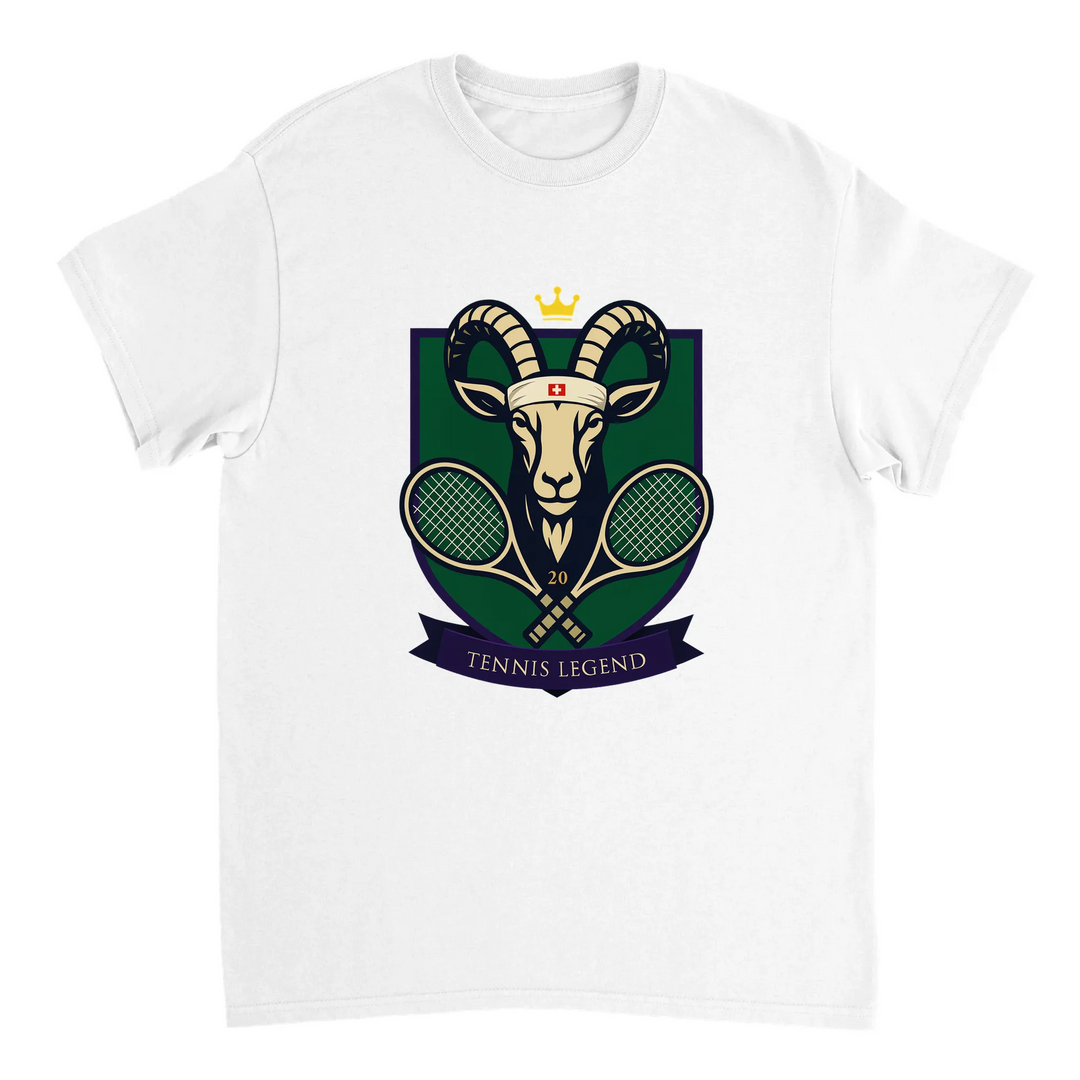 T-shirt med design som hyllar tennislegenden Roger Federer, perfekt för fans och spelare. Finns i storlekar S till XXL