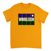 T-shirt de ténis Wimbledon, ideal para fãs e jogadores, com um design vibrante e confortável em algodão respirável
