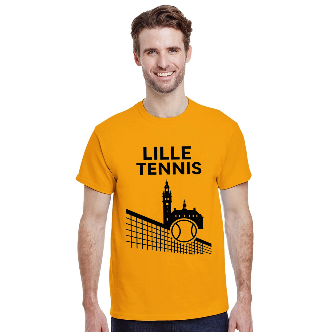 T-shirt style court Lille Tennis T shirt unique design love game comfortable tee perfect enthusiasts casual wear match day today passion size S M L XL XXL