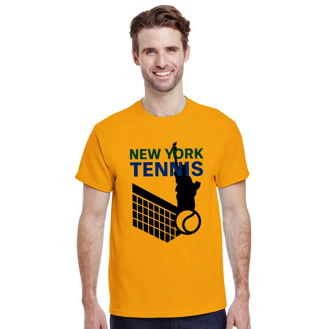 Image Gold de New York Tennis Tshirt 8 [color:gold] [view:front]