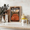 Roma Tennis 4 un élément essentiel décoration couleurs noir orange une touche dynamique intérieur disponibles 30x40 poster captivant passion cadre