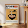 space Ramen Kitchen Poster vibrant blend black red essence culinary art food lovers enthusiasts decor sizes A4 cm A0