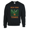 New York Tennis Sweater un sweat - shirt épais unisexe mélange doux 50 % coton polyester coupe classique une douceur inégalée grâce à la filature jet air coutures robustes look sportif élégant