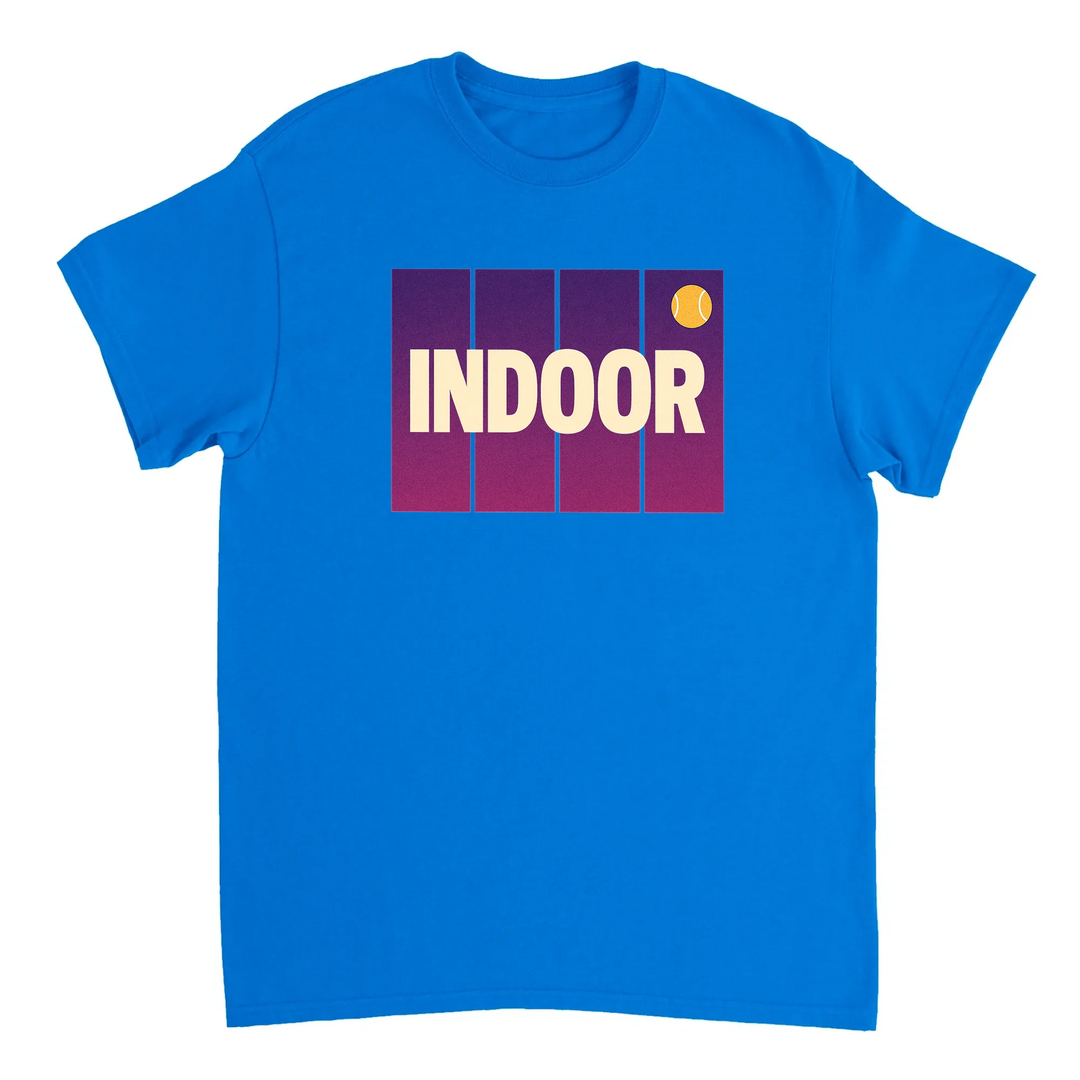 Camiseta de ténis indoor, perfeita para entusiastas do desporto, feita em algodão durável e confortável