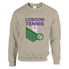 London Tennis džemperis, biezs un ultra-mīksts, izgatavots no 50% kokvilnas un 50% poliestera. Klasiska piegriezuma, ideāls i