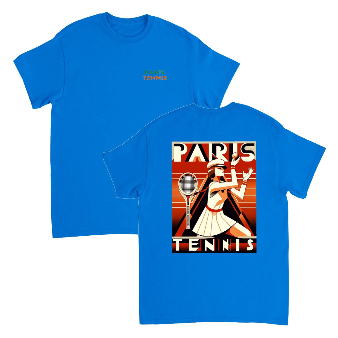 パリのテニスTシャツ。テニス愛好家とファッション好きに最適なスタイルを提供します。エレガントなデザインで、コート内外での印象を与えます。サイズはSからXXLまで。