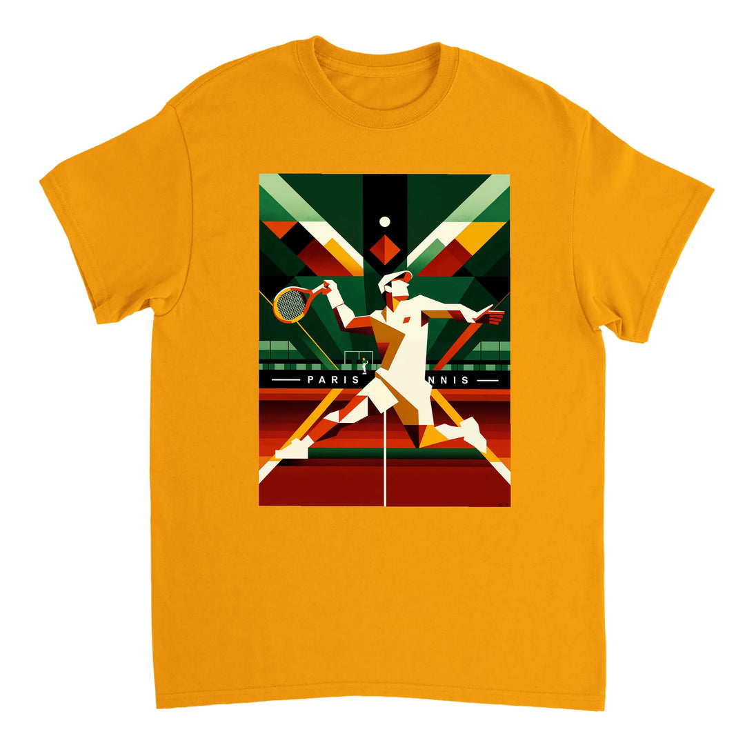 T-shirt τένις Παρισιού με κομψό σχέδιο, ιδανικό για γήπεδο και καθημερινές εμφανίσεις