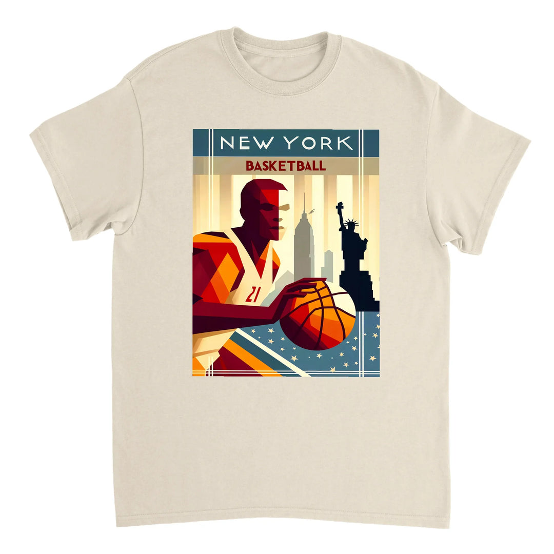 T-shirt T - shirt basket new-yorkais parfait passionnés sport emblématique design unique une touche style garde-robe Achetez amour ville un tissu coton doux respirant