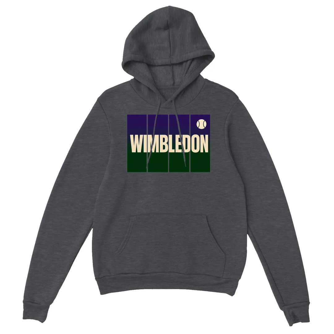 Sudadera Wimbledon Tennis, cómoda y elegante, con capucha forrada, bolsillo frontal y puños acanalados