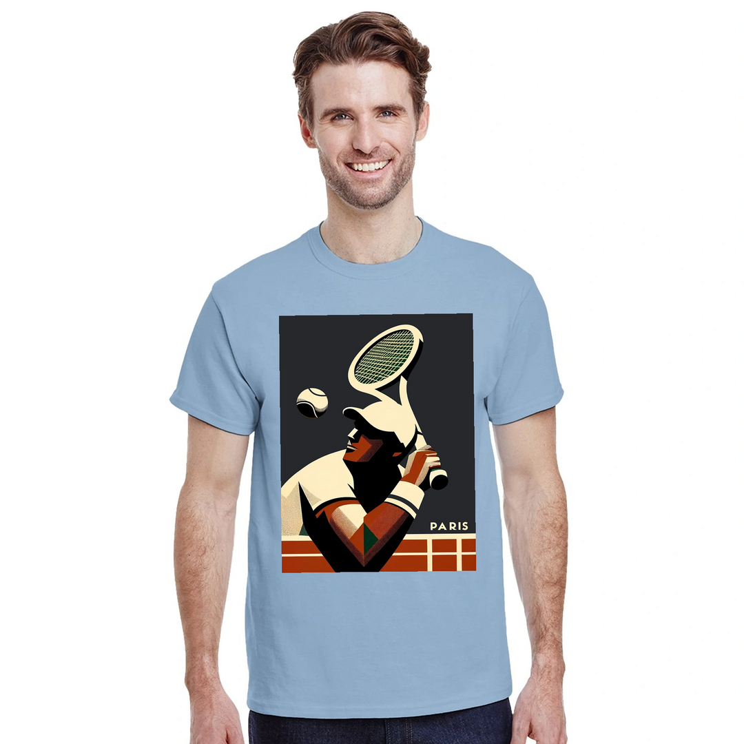 T-shirt da tennis elegante e confortevole, ideale per giocatori e appassionati, realizzato in cotone naturale e traspirante