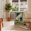 esprit Wimbledon Affiche élégante couleurs noir orange Parfaite passionnés tennis œuvre format 50x70 30x40 style intérieur pièce unique sublimez décor disponible cadre
