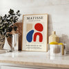Matisse Papiers 20 un poster vibrant gris orange essence art espace reproduction grand format élégance intérieur disponible