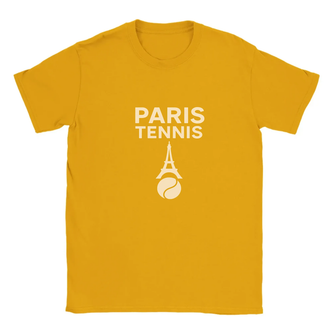 T-shirt T - shirt unique charme Paris énergie tennis valeur passion un design captivant parfait amateurs sport mode française confort supérieur grâce tissu coton doux respirant