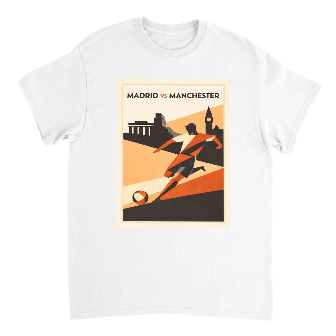 T-shirt passion Madrid football culture stylish t shirt bold design heart city vibrant sports scene game days casual outings tee comfort style today luxury super - soft cotton