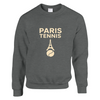 Paris Tennis Sweater unmatched comfort style soft 50 % cotton polyester blend thick sweatshirt air jet spinning pilling double needle stitching rib spandex classic unisex cut suits