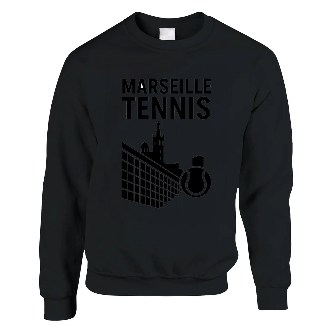 Marseille Tennis džemperis, kas izgatavots no mīksta kokvilnas un poliestera maisījuma, nodrošina komfortu un stilu ikdienā