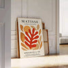 space stunning Matisse Papiers Découpés No . 12 poster bold black orange hues Henri cutout art piece modern touch room enthusiasts sizes A4 cm A0