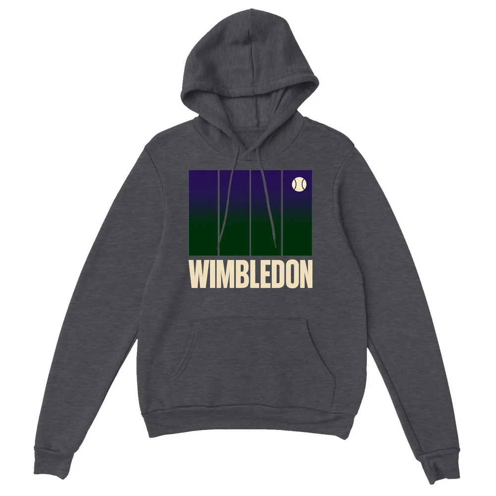 Wimbledon Tennis Hoodie 6 ultimate comfort style thick pullover cozy 50 % cotton polyester blend hood matching drawstring air jet fabric soft feel convenience front pocket cuffs spandex set waistband
