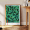Αγοράστε αυτό το εντυπωσιακό αφίσα εμπνευσμένη από τη Yayoi Kusama, με ροή καφέ και πράσινων αποχρώσεων. Ιδανικό για λάτρεις
