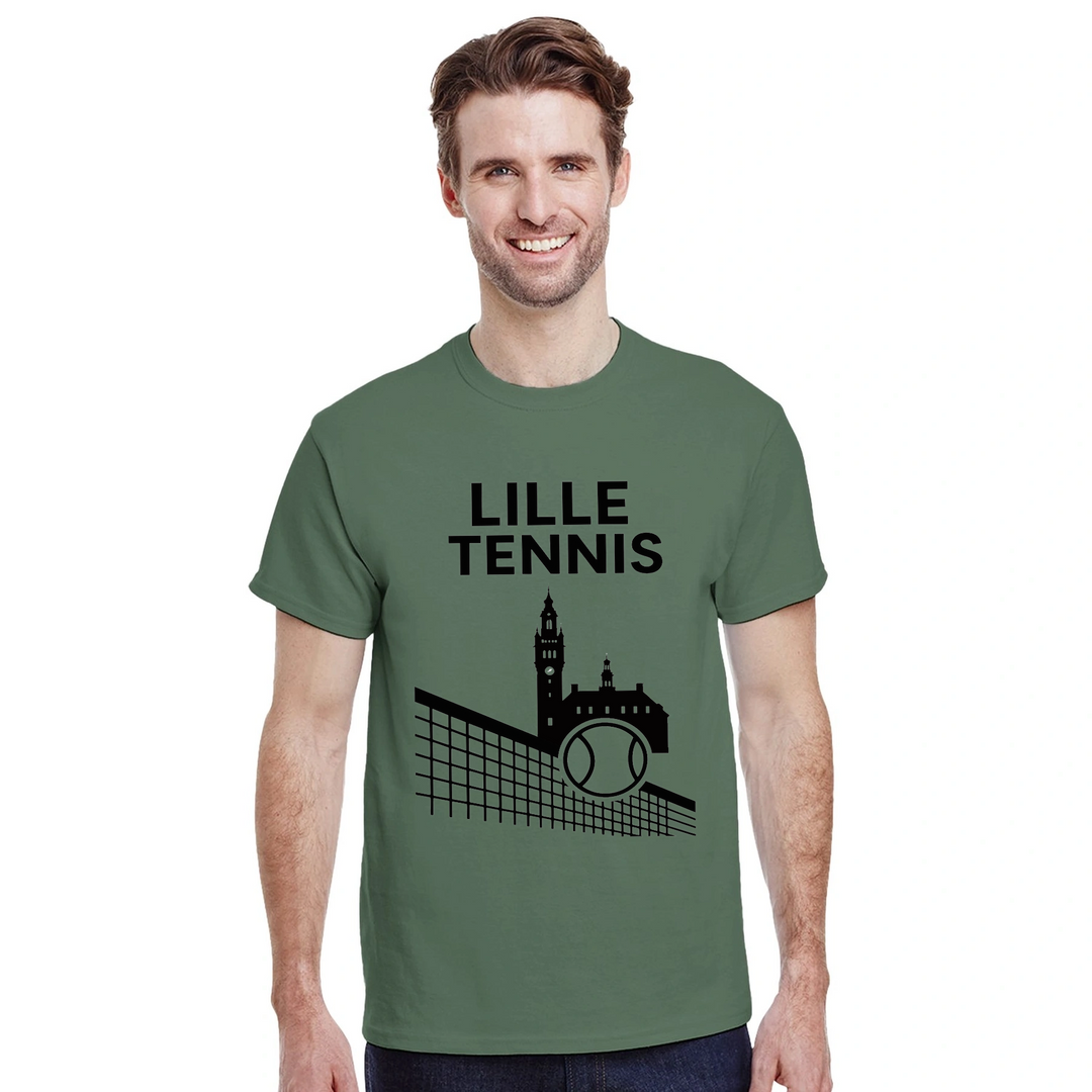Image Military de Lille Tennis Tshirt [color:military] [view:front]