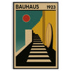 authentic Bauhaus Poster Art piece 1923 Surf School striking black red design essence Prints space sizes A4 cm A0