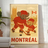 joy hockey space vibrant kid elephant poster Montréal delightful design bold red green eye measures young fans room today available