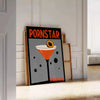 walls vibrant pornstar martini cocktail poster striking red orange palette lovers home bar enthusiasts art piece flair space unframed options