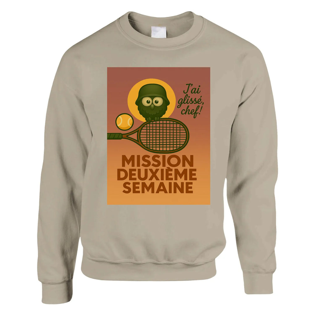 Misiņa 2Eme Semaine Tenisa džemperis, kas nodrošina ērtību un izturību, izgatavots no 50% kokvilnas un 50% poliestera. Klasis