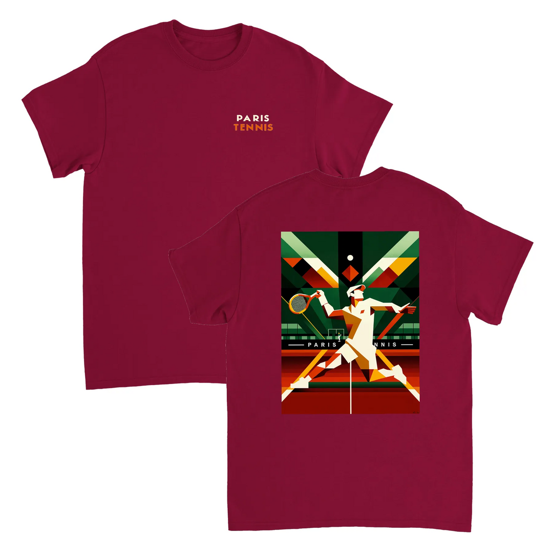 Paris Tennis t-shirt med stilren design, perfekt för tennisälskare och Paris-entusiaster. Finns i storlekarna S till XXL