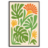 stunning green boho botanical poster vintage style print lush gray shades perfect space lovers touch nature elegance