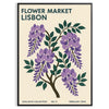 exquisite Flower Market Lisbon Botanical 12 poster available stunning blue gray hues dimensions cm vintage space timeless charm