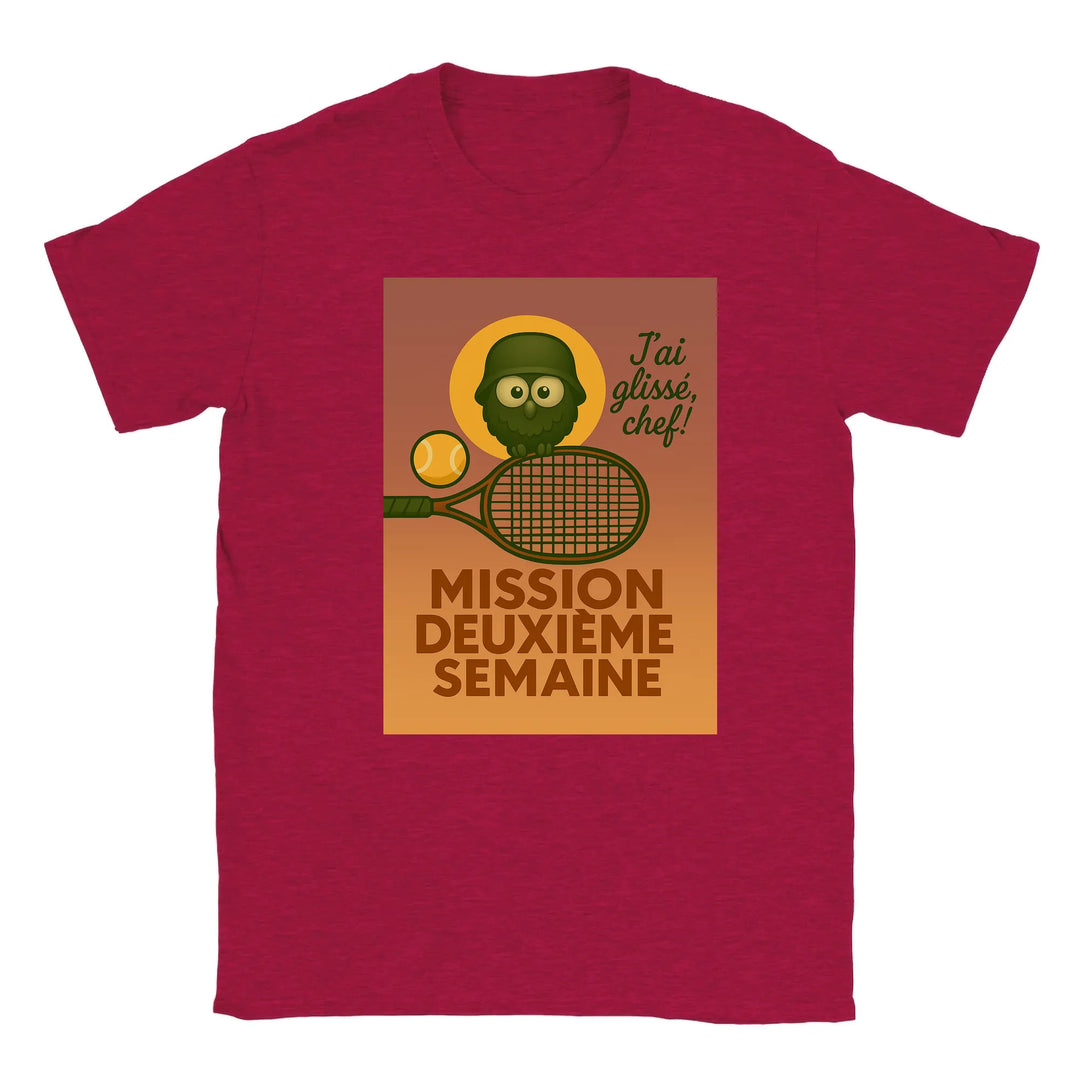 Image Red de Mission 2eme Semaine Tennis Tshirt