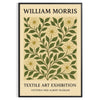 stunning vintage botanical poster William Morris elegant gray orange hues space exquisite print perfect nature lovers sizes A4 cm A0