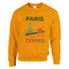 Paris Tennis Sweater un pull ample unisexe confort style doux mélange 50 % coton polyester une sensation douceur grâce à filature jet air robustes tricot ajustement ajusté parfait