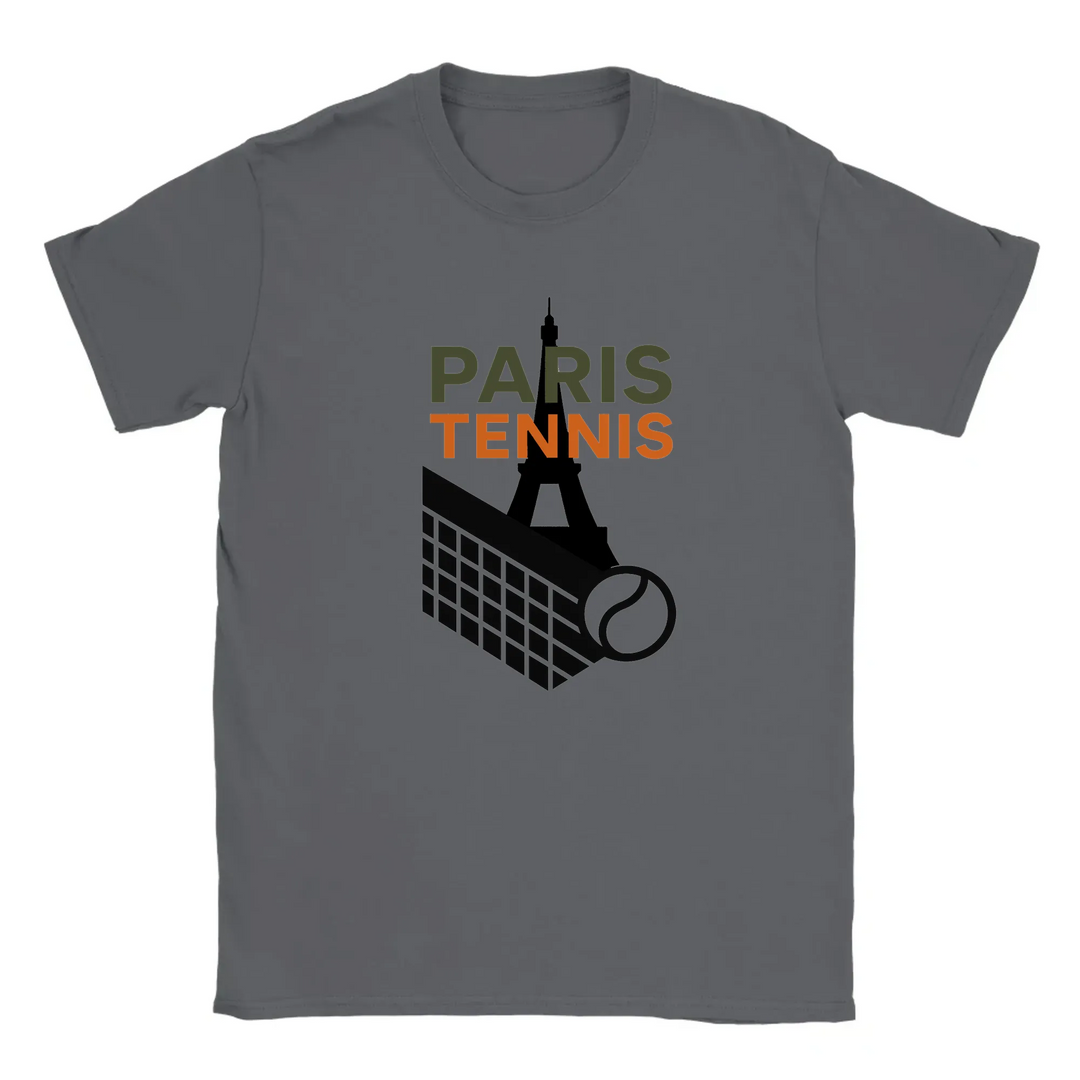 Camiseta de tenis Paris 10, elegante y cómoda, inspirada en la Ciudad del Amor. Ideal para amantes del tenis y la moda. Dispo