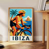 affiche Ibiza 20 vibrante couleurs rouge jaune passionnés cyclisme décoration disponibles 30x40 une touche dynamique espace version
