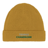 Image Mustard de Beanie Tennis Champagne 2  - Cotton Bio, Embroidered Design