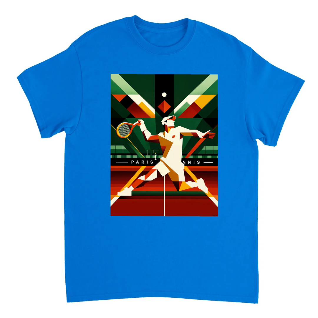 T-shirt τένις Παρισιού με κομψό σχέδιο, ιδανικό για γήπεδο και καθημερινές εμφανίσεις