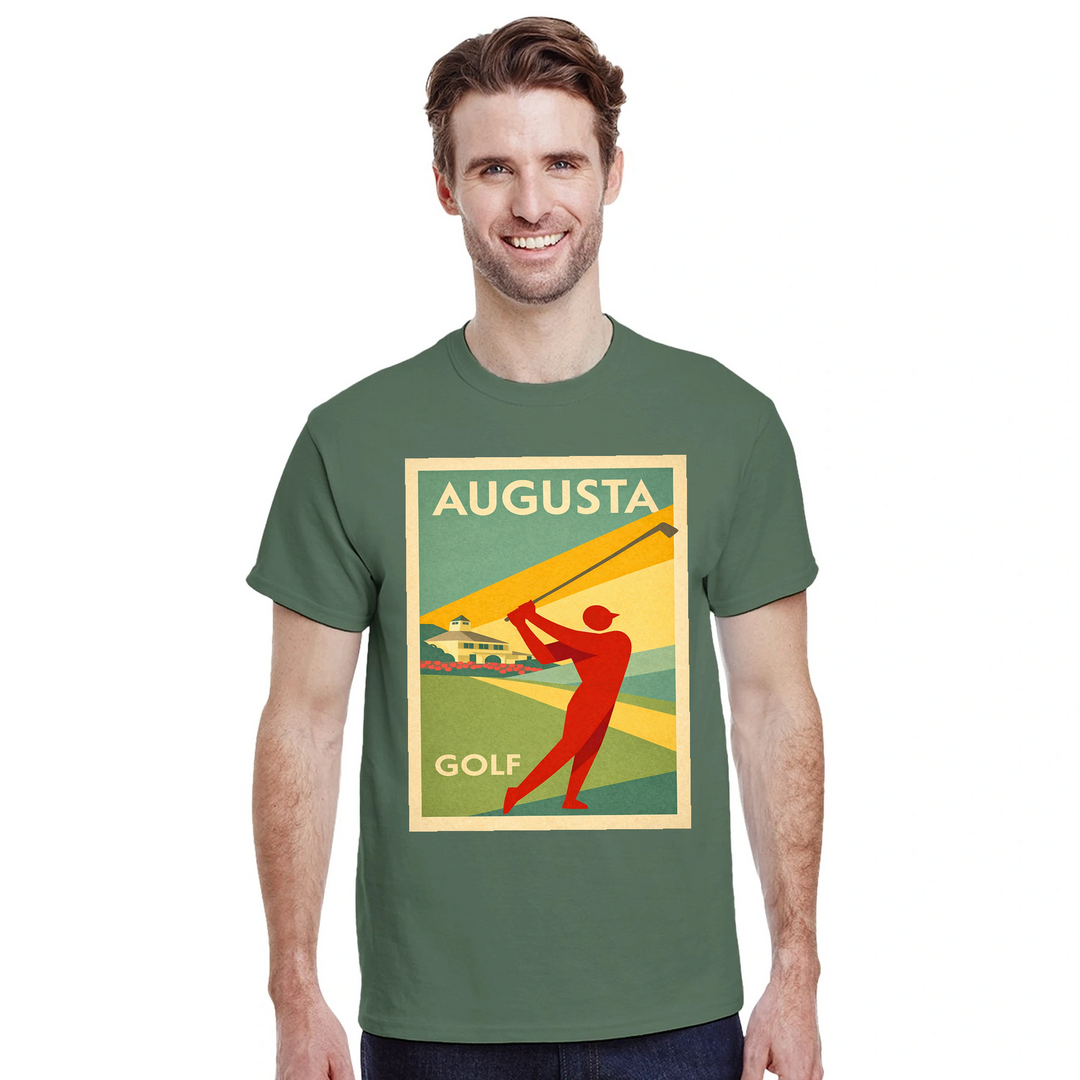 Camiseta com um gráfico do Augusta National Golf Club