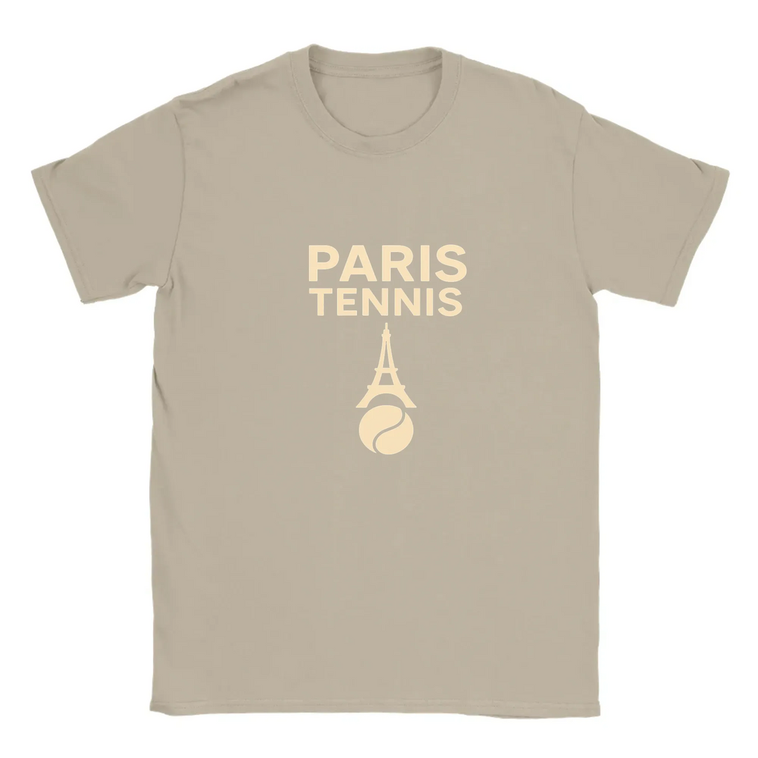 T-shirt T - shirt unique charme Paris énergie tennis valeur passion un design captivant parfait amateurs sport mode française confort supérieur grâce tissu coton doux respirant