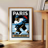 space stunning 2024 Paris Olympics poster thrilling sport ice hockey sports enthusiasts vibrant print spirit yours today dimensions cm formats A4 A0