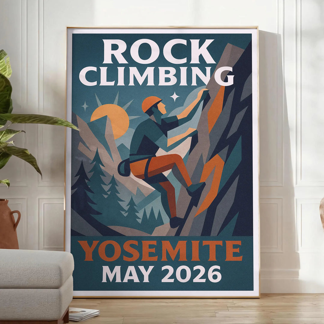 Αναβάθμισε τον χώρο σου με αυτό το εκπληκτικό πόστερ αναρρίχησης στο Γιόσεμιτι, σε γήινες αποχρώσεις καφέ και κομψό γκρι. Ιδα