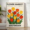 enchanting allure Amsterdam flower market botanical poster captivating vintage print green white available dimensions space timeless art prints