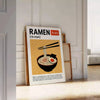space Ramen Kitchen Poster vibrant blend black red essence culinary art food lovers enthusiasts decor sizes A4 cm A0