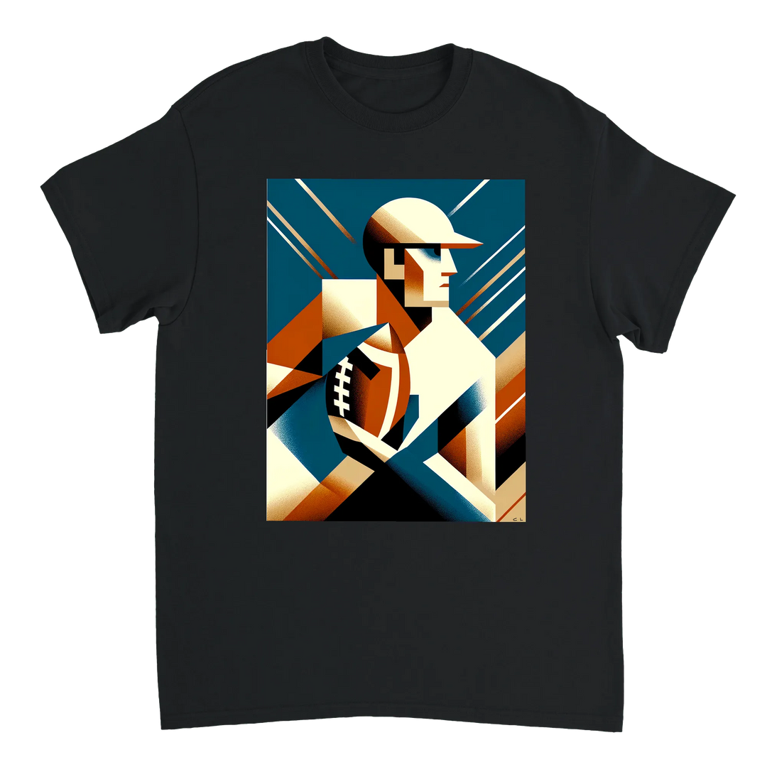 アメリカンフットボールTシャツ。ファンやプレイヤーに最適なスタイリッシュなデザインで、柔らかく通気性のあるコットン素材を使用。快適な着心地で、フィールドでもスタンドでも活躍します。