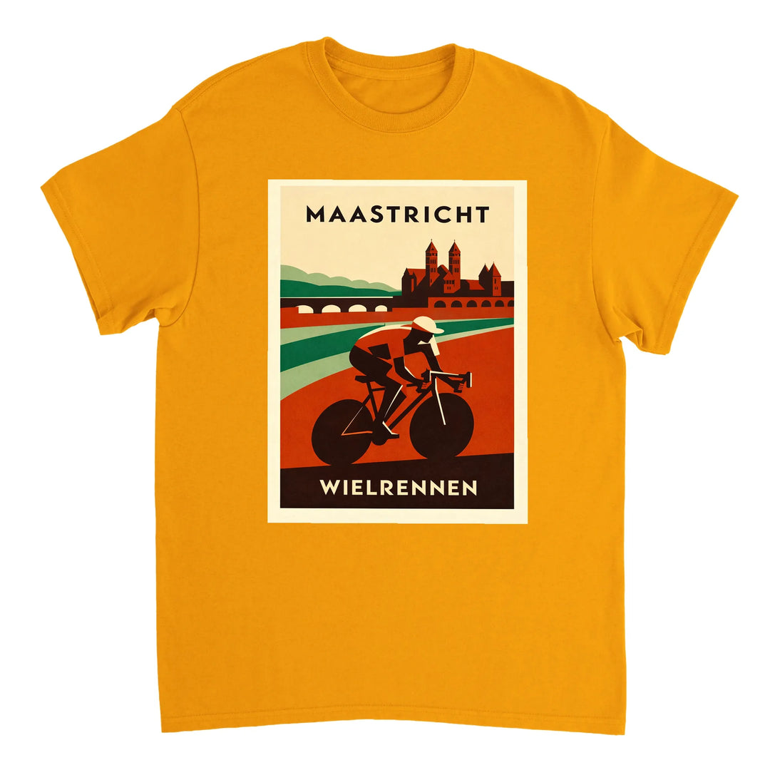 T-shirt T - shirt Maastricht Pays Bas idéal passionnés cyclisme design unique paysages néerlandais parfait sorties vélo moments détente style confort coton première qualité une tenue longue durée