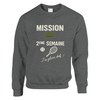 Maglione unisex Mission 2Eme Semaine Tennis in morbido cotone e poliestere, con taglio classico e finitura anti-pilling